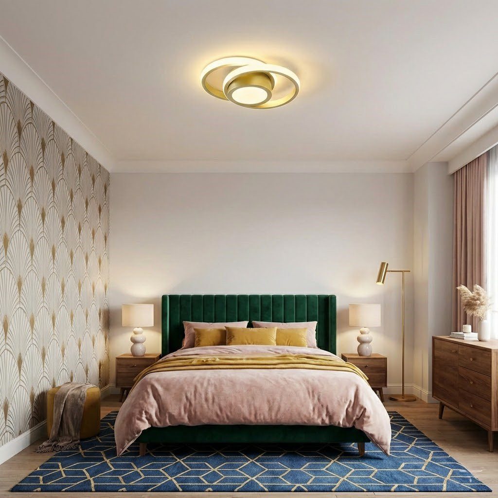 Gold LED Ceiling Light view 6