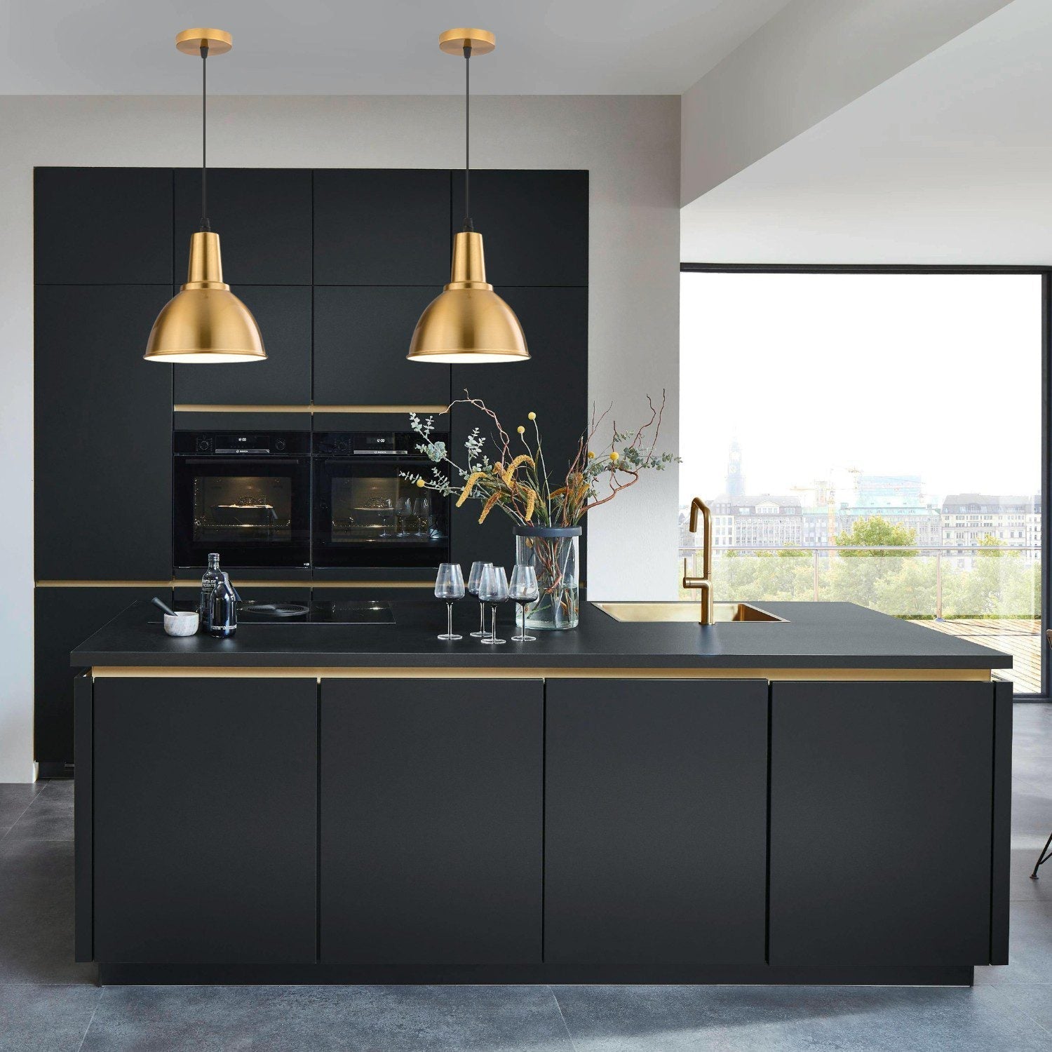 Gold Metal Pendant Light view 4