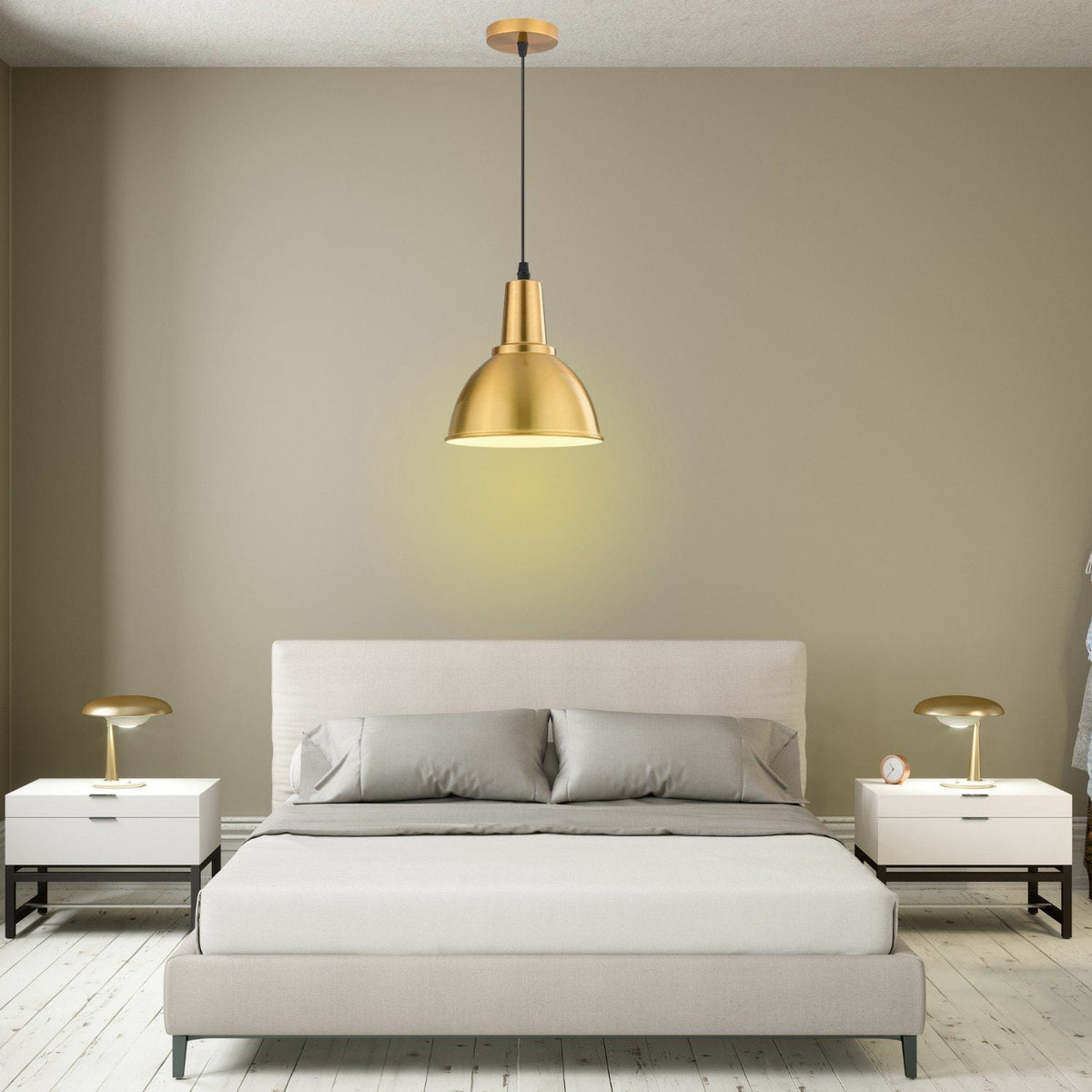 Gold Metal Pendant Light - image 6