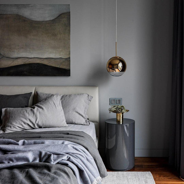 Gold Mirror Ball Pendant Light