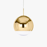 Gold Mirror Ball Pendant Light view 2