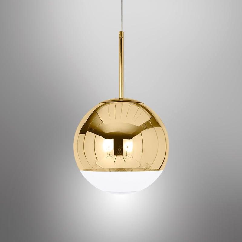 Gold Mirror Ball Pendant Light view 3