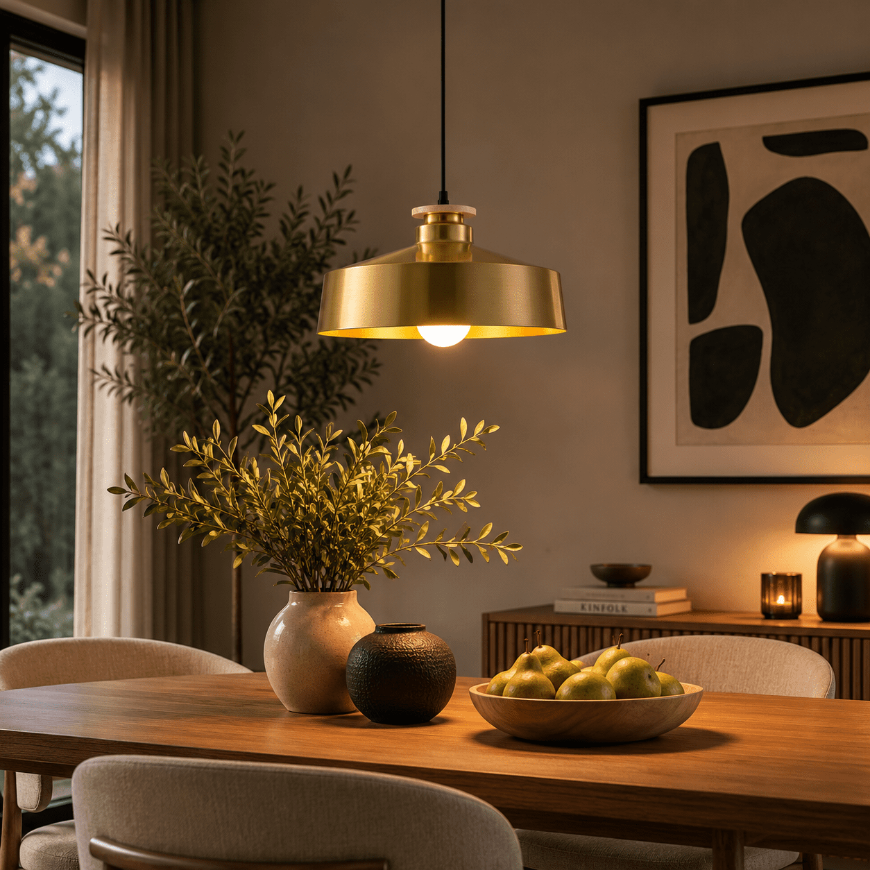 Gold Pendant Light view 2