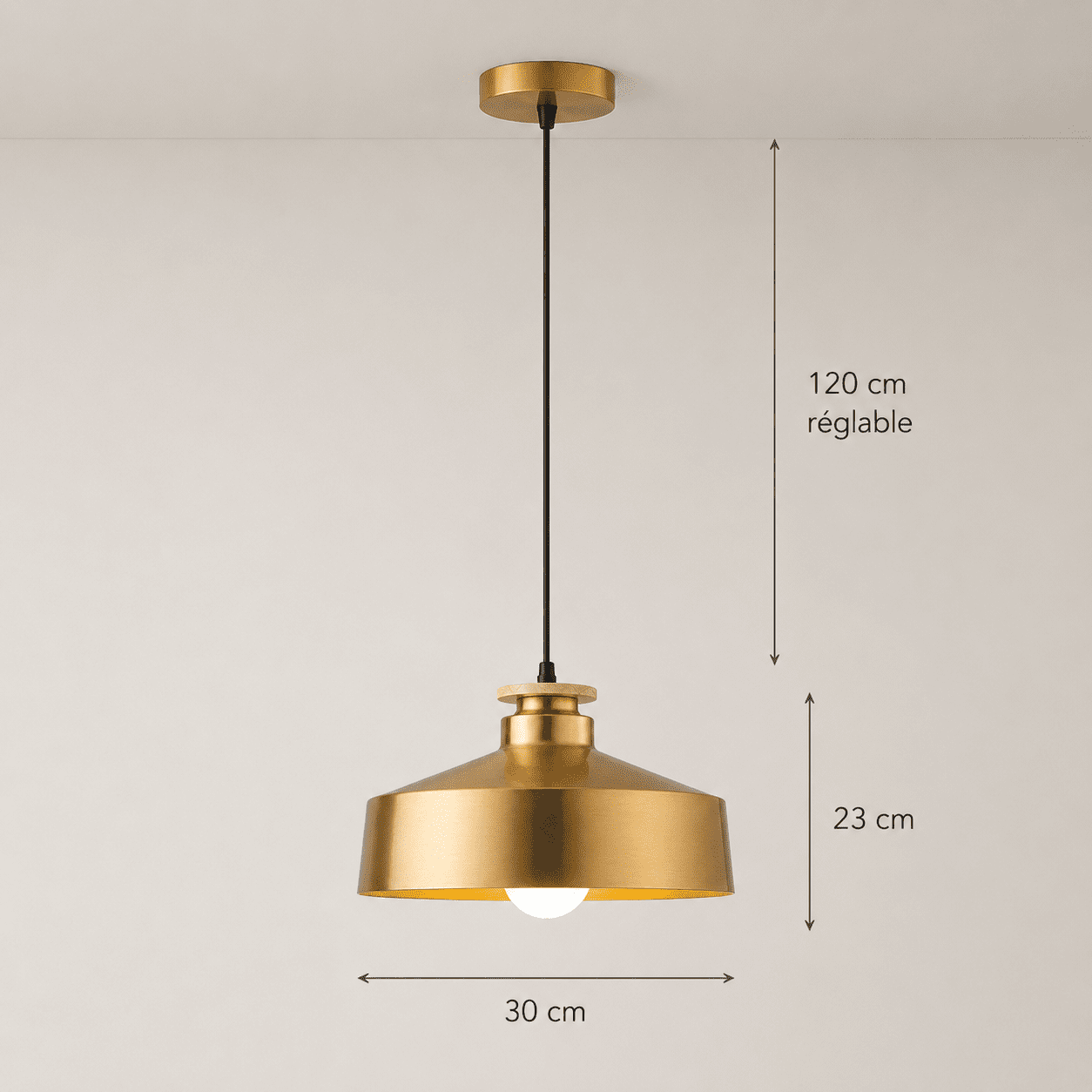 Gold Pendant Light view 5