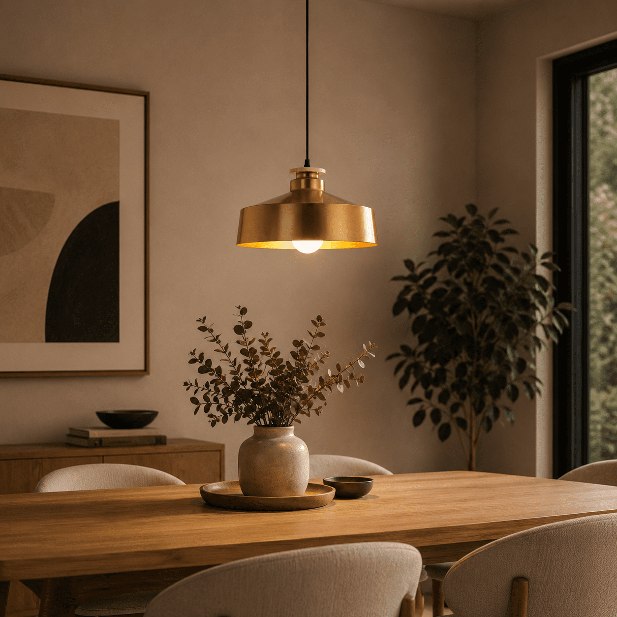 Gold Pendant Light view 7