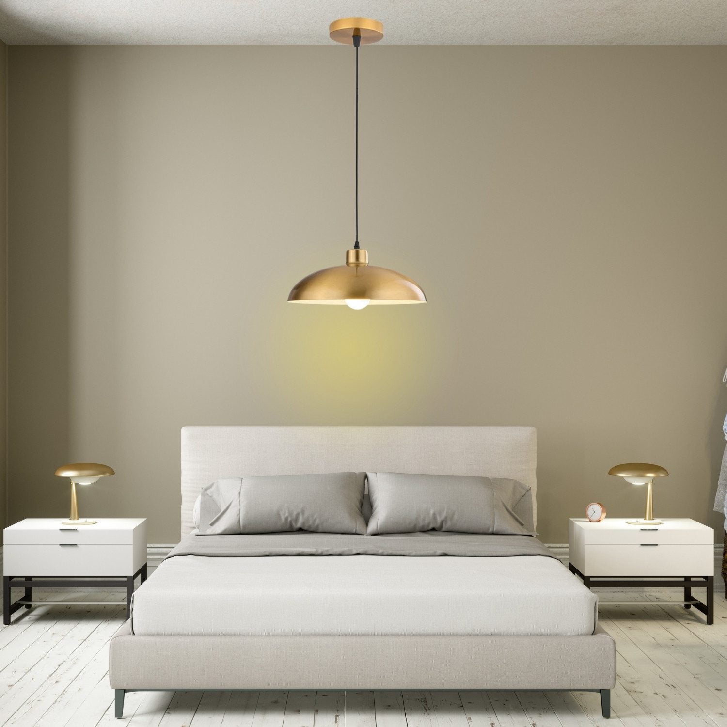 Brushed Gold Coupe Pendant Light view 7