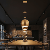 Gold Sphere Pendant Light view 6
