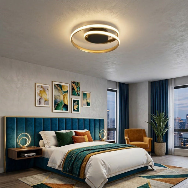 Gold Ring Bedroom Ceiling Light