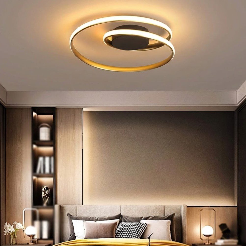 Gold Ring Ceiling Light view 1