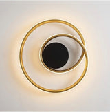 Gold Ring Ceiling Light view 2