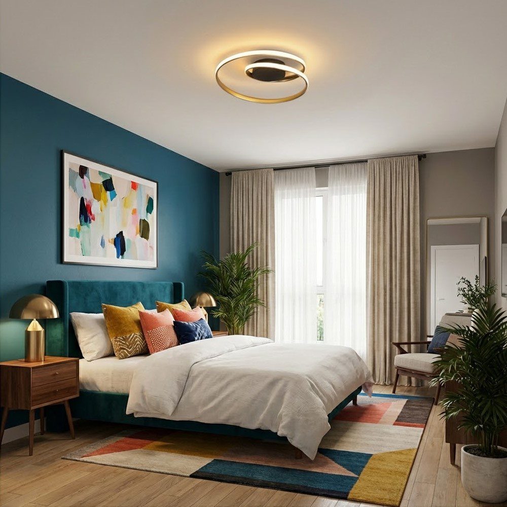Gold Ring Ceiling Light view 3