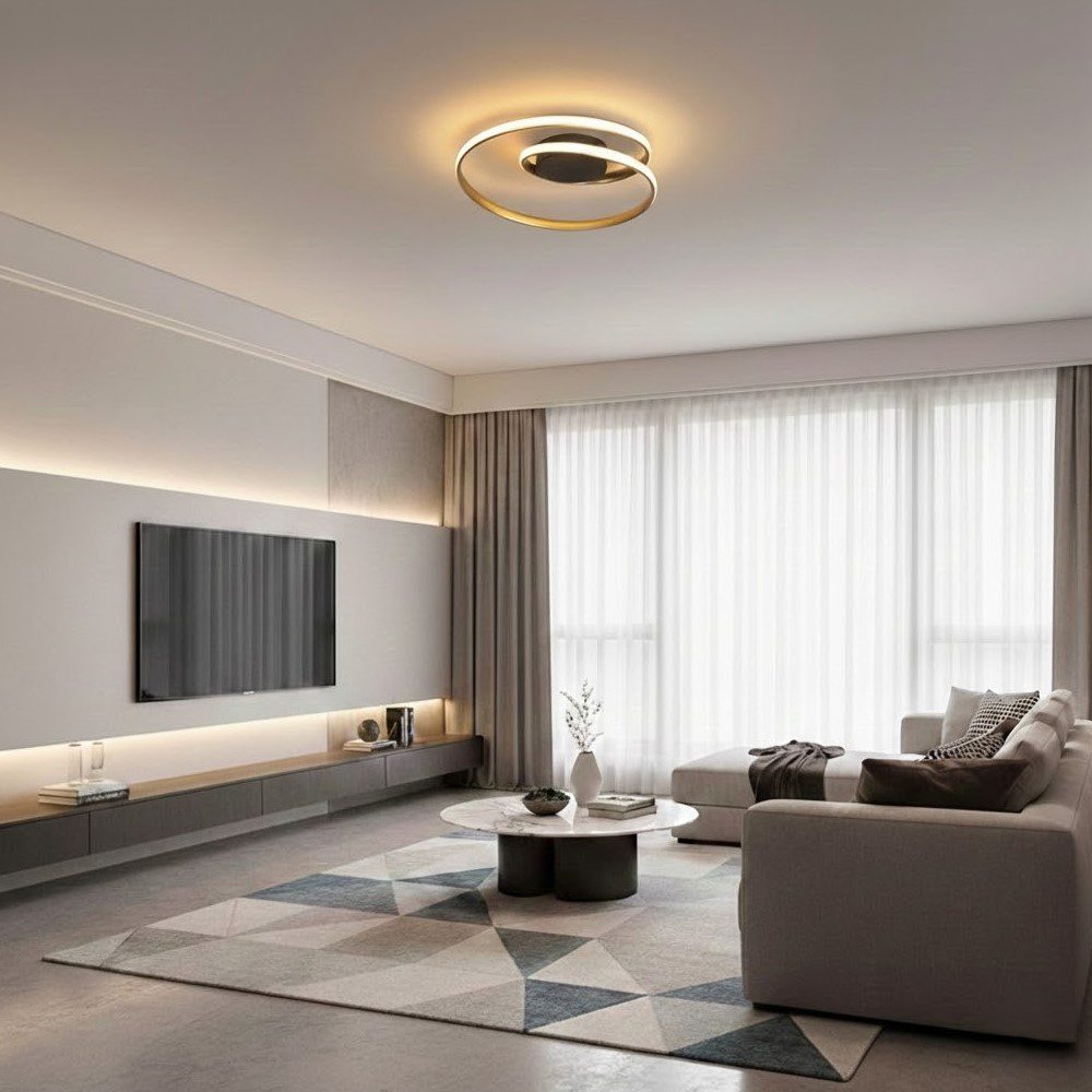 Gold Ring Ceiling Light view 5