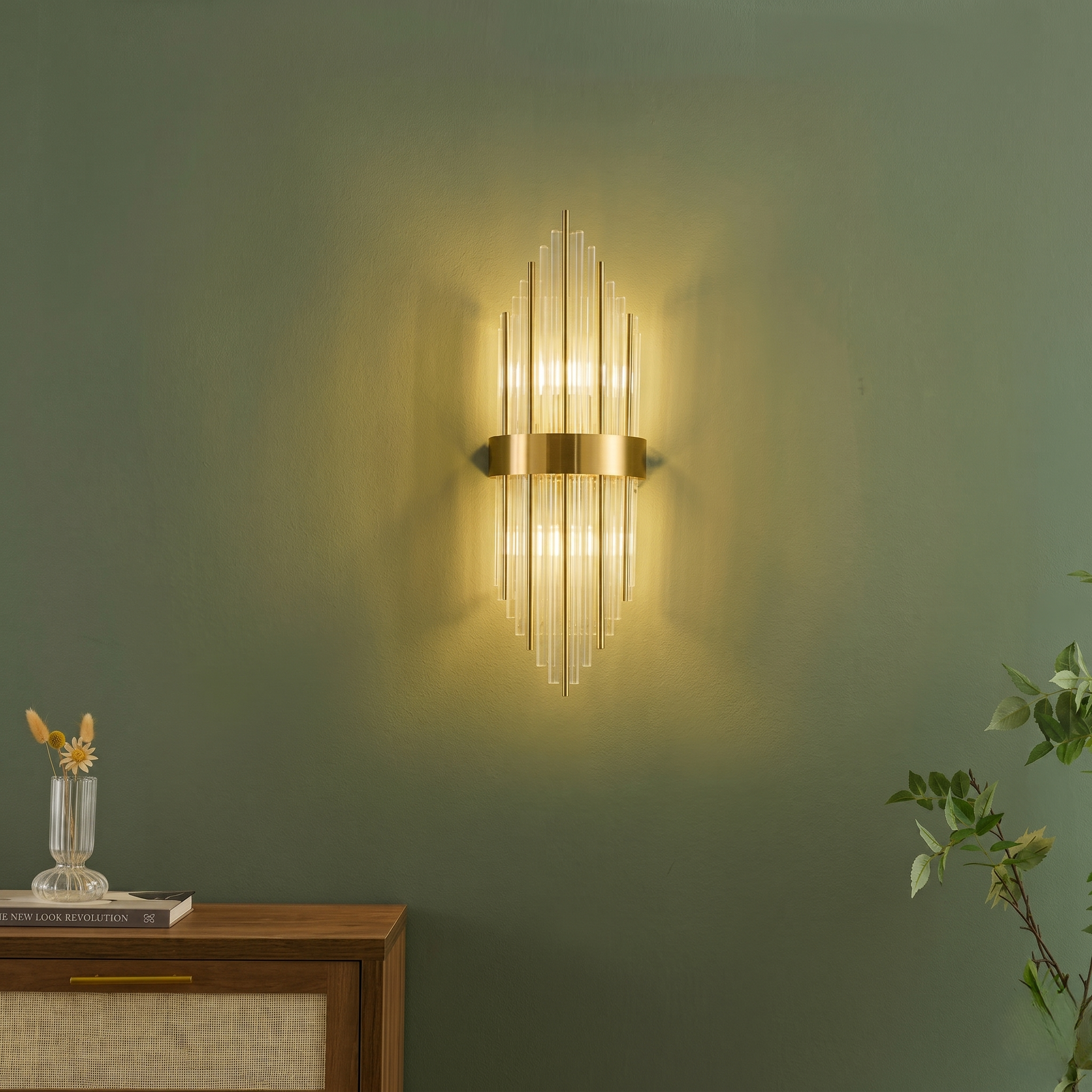 Gold Wall Lights Living Room view 6