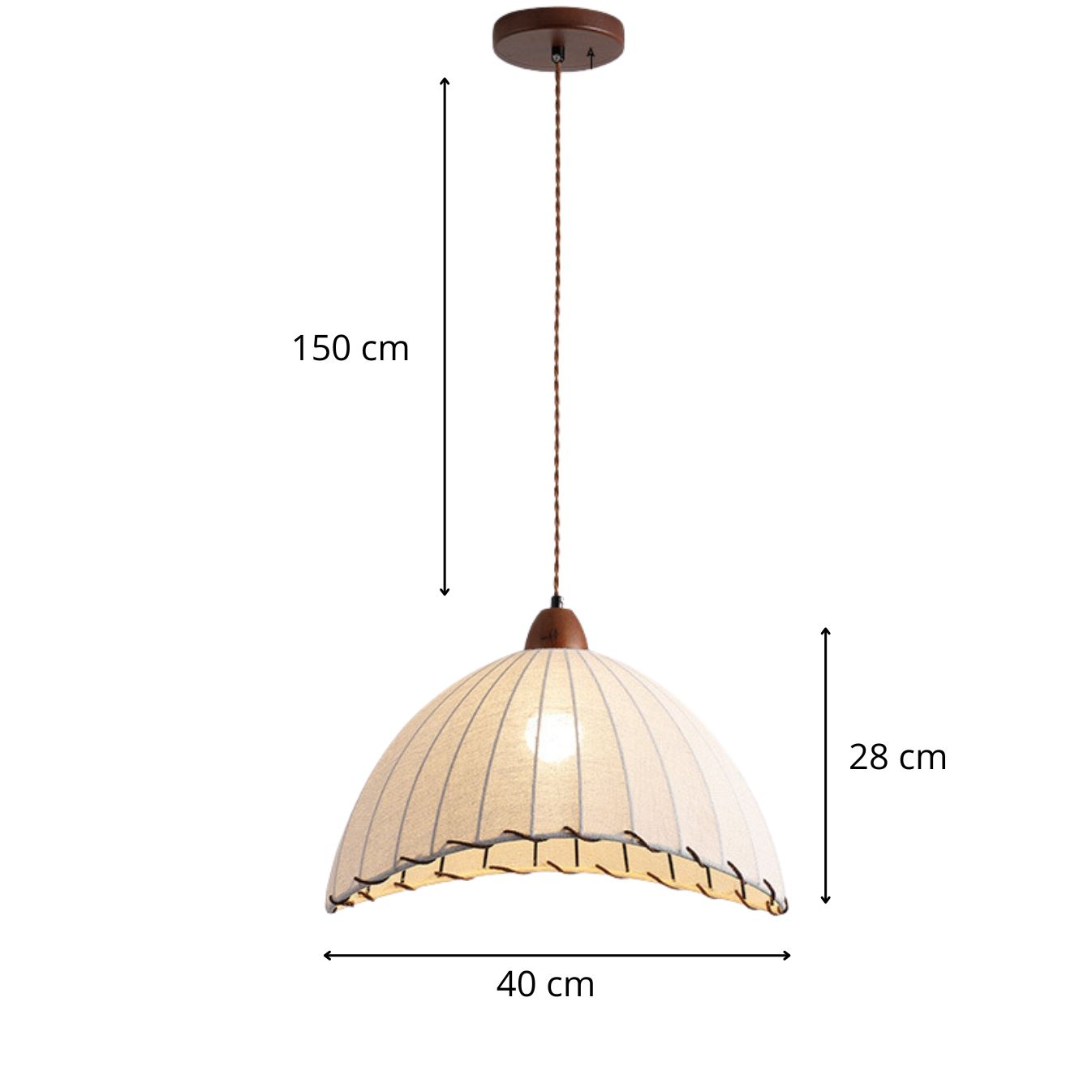 Suspension lin cloche view 7