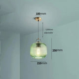 Nordic Green Glass Pendant Light view 16