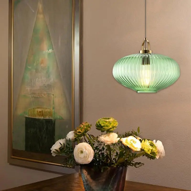 Nordic Green Glass Pendant Light view 4