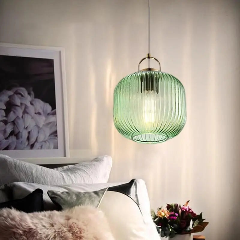 Nordic Green Glass Pendant Light view 5