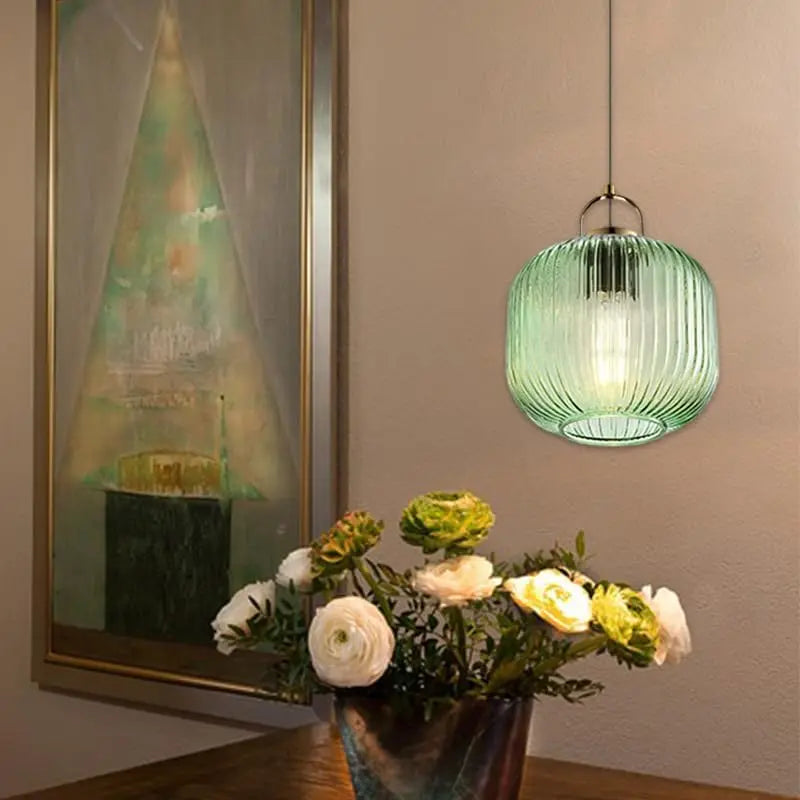 Nordic Green Glass Pendant Light view 7
