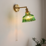 Green Glass Wall Lights