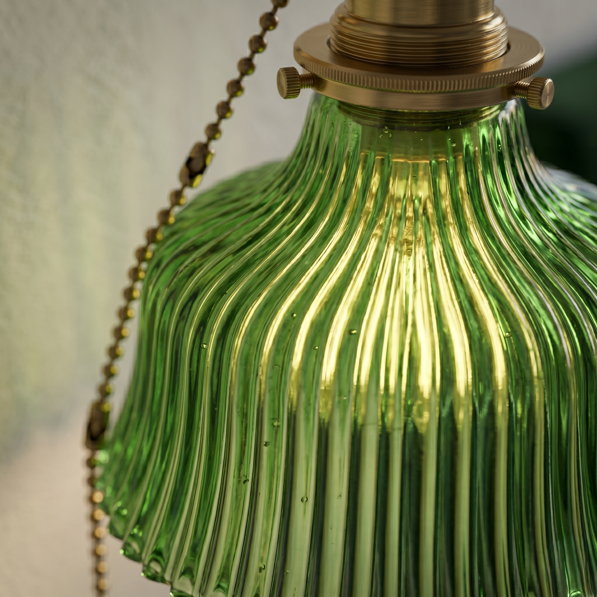 Green Glass Wall Lights view 3