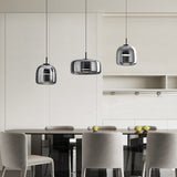Grey Glass Pendant Light view 1
