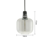 Lampe suspension verre fumé view 3