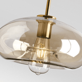 Suspension laiton et verre design view 4