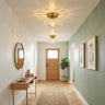 Textured Glass Ceiling Light