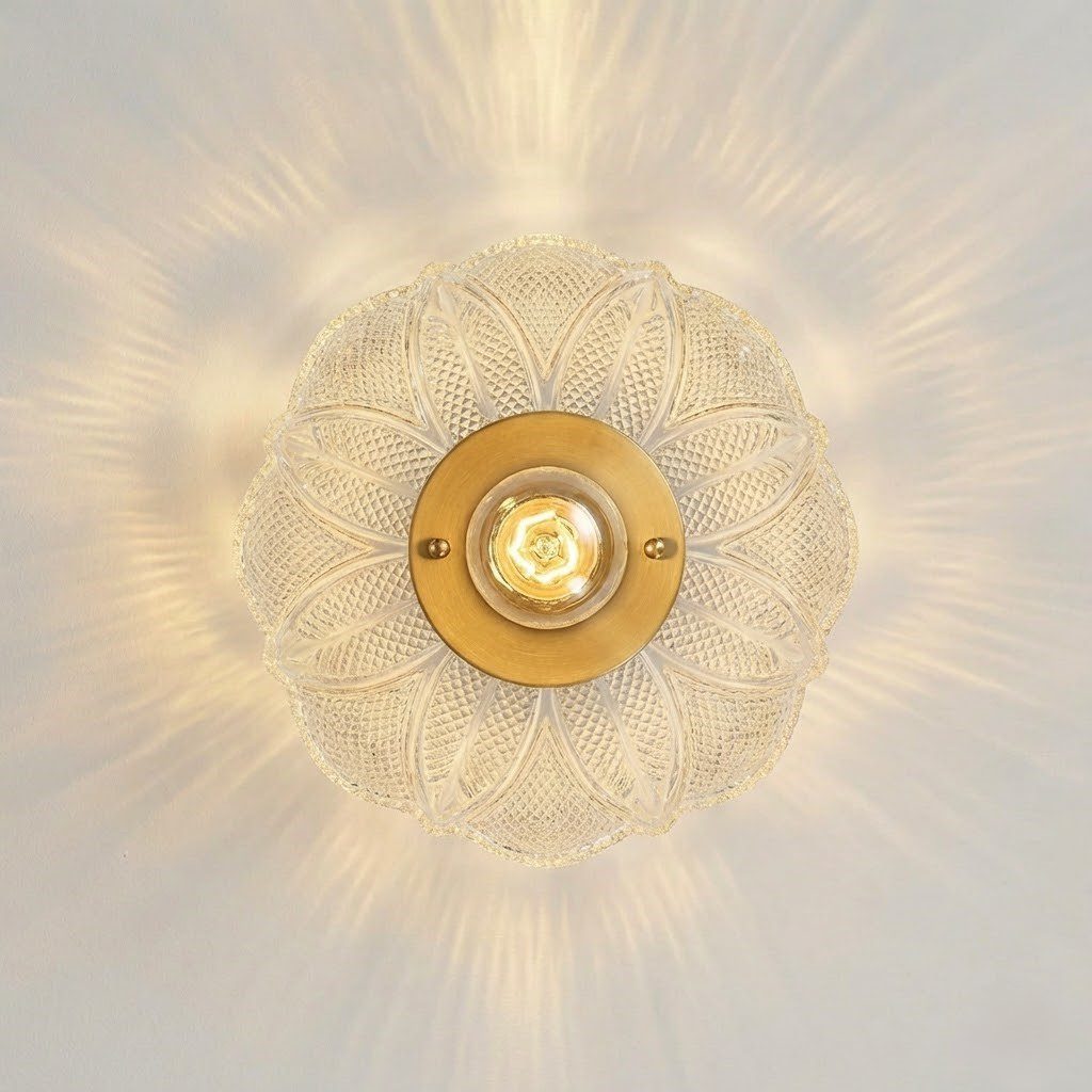 Textured Glass Ceiling Light view 3