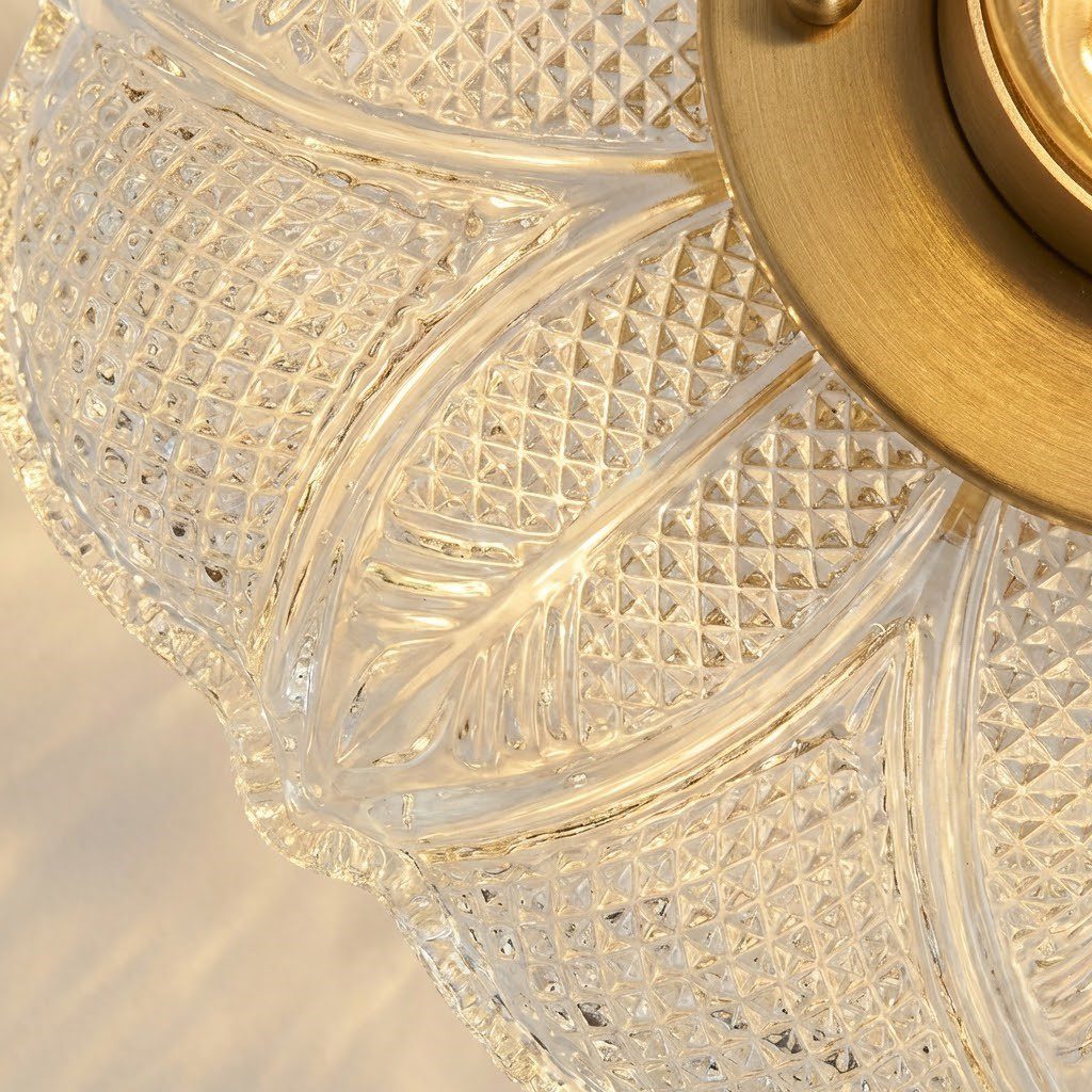 Textured Glass Ceiling Light view 4