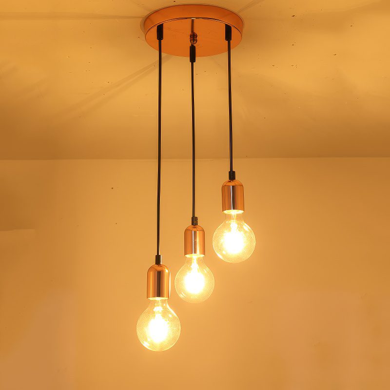 Suspension filaire multiple rose gold view 4