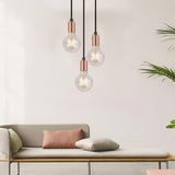 Suspension filaire multiple rose gold view 2