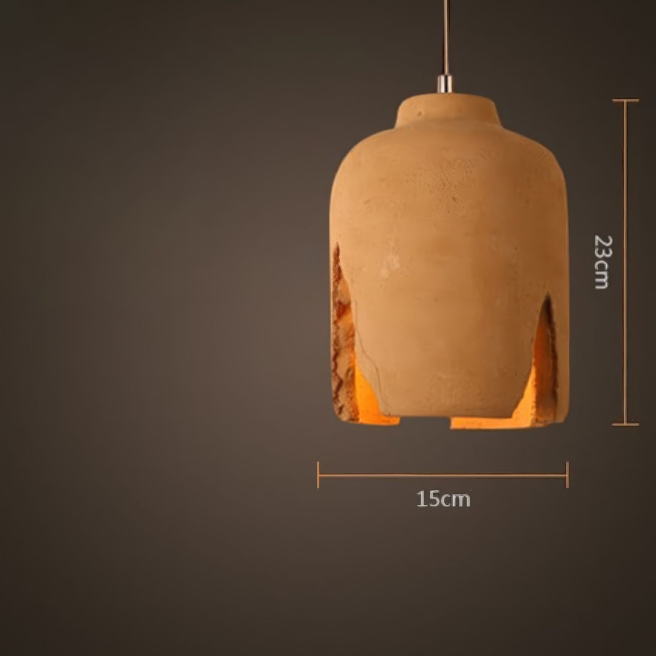 Suspension terre cuite design view 11