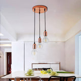 Suspension filaire multiple rose gold view 5
