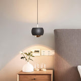 Suspension boule noire view 2
