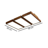 Plafonnier LED rectangulaire bois massif view 10