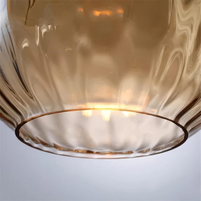 Suspension années 70 verre fumé view 14
