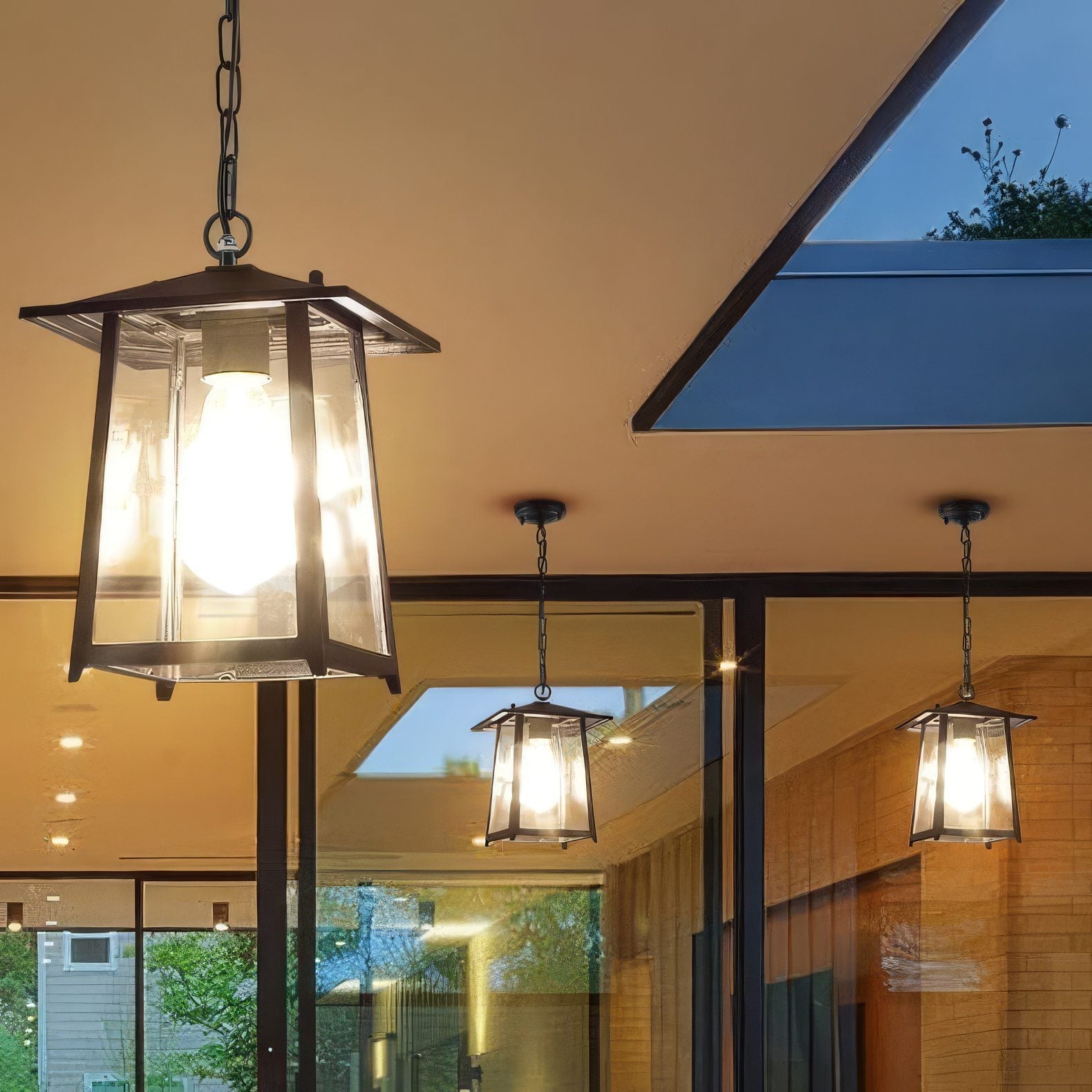 Suspension lanterne extérieur pour pergola view 5