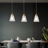 Suspension bois et verre style scandinave view 4