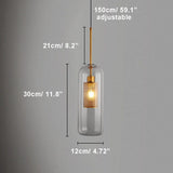 Suspension laiton et verre view 2