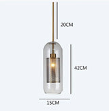 Suspension laiton et verre view 3