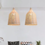 Suspension rotin chambre view 8
