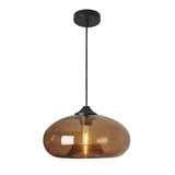 Luminaire suspension en verre transparent view 5