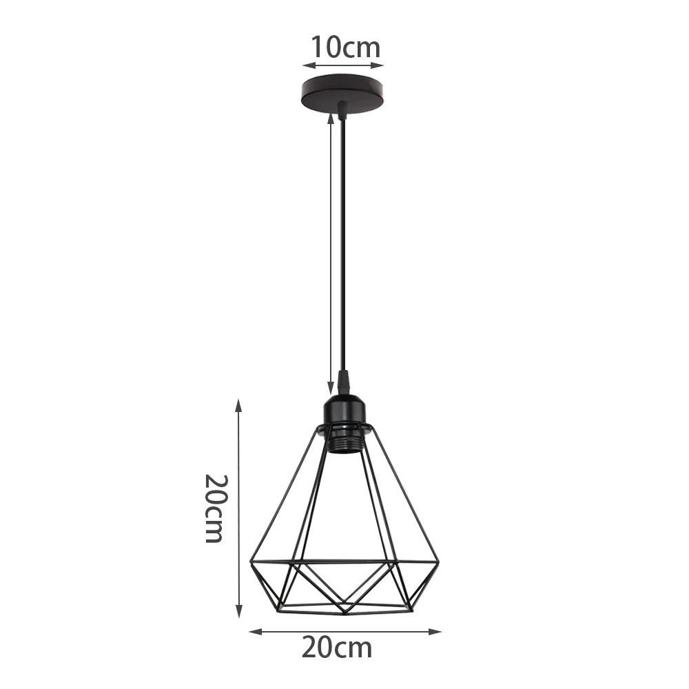 Industrial Cluster Cage Pendant Light view 2