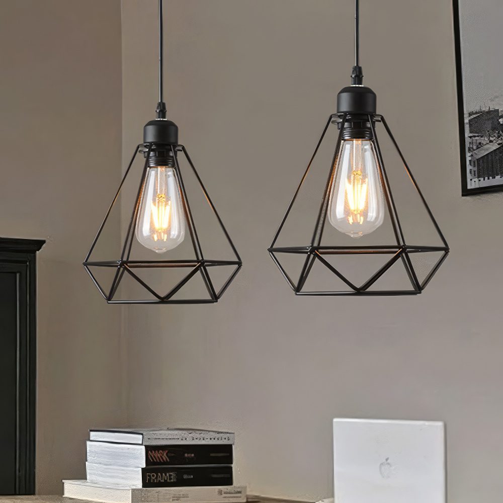 Industrial Cluster Cage Pendant Light view 5