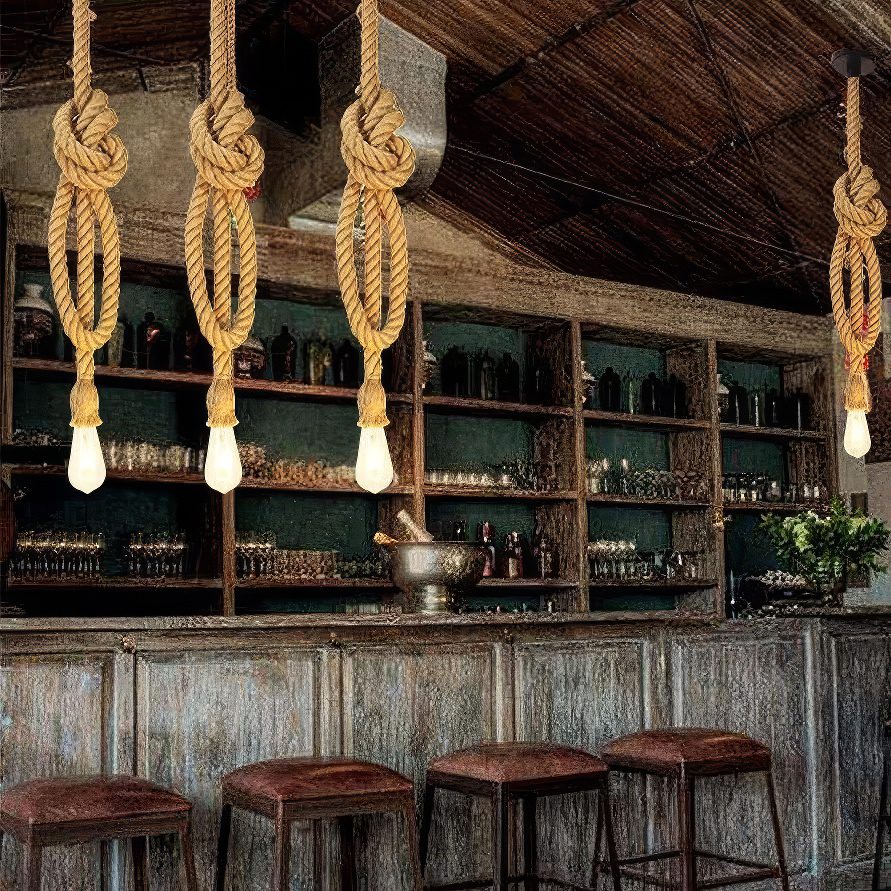 Knotted Rope Pendant Light view 3