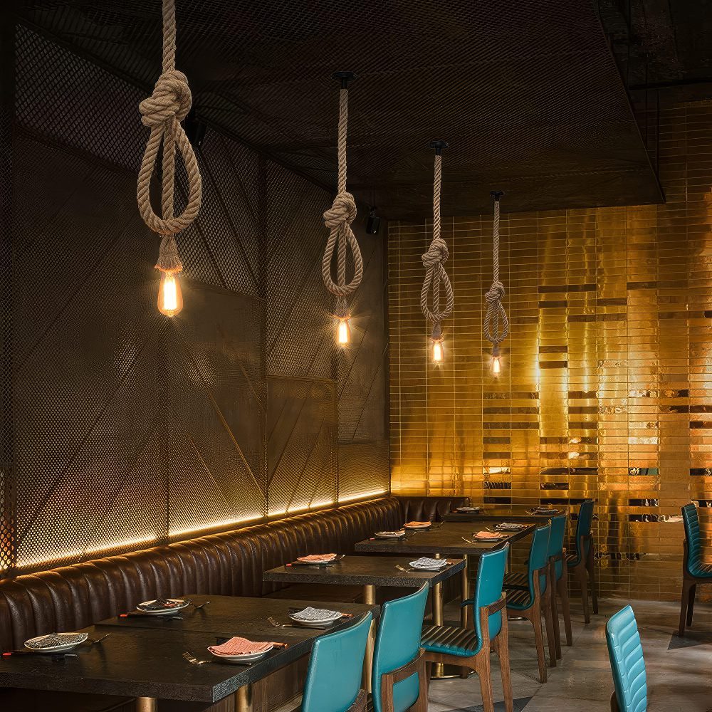 Knotted Rope Pendant Light view 4
