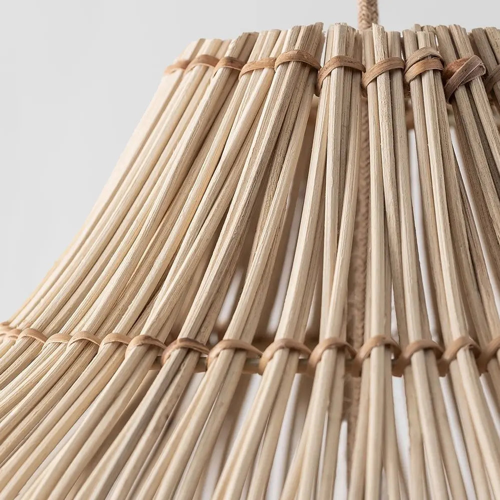 Suspension bambou blanc view 6