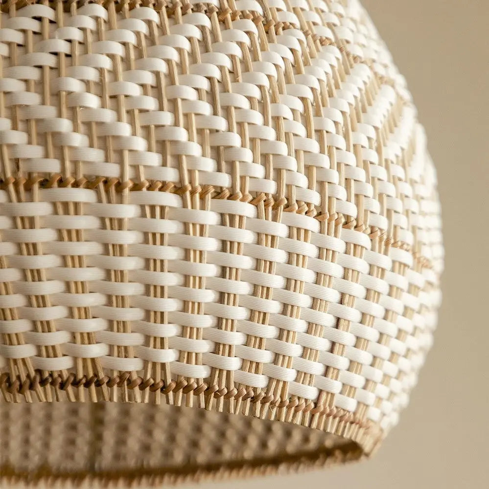 Suspension bambou blanc view 4