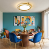 Large Gold Ceiling Light